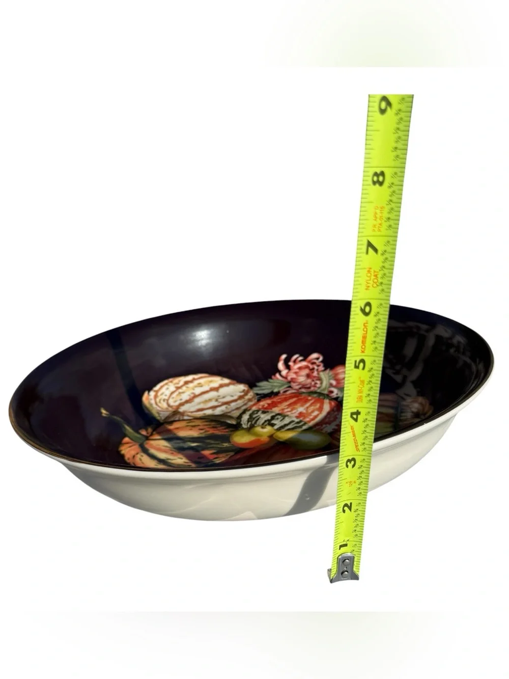 Williams Sonoma Harvest Pumpkin Large Serving Bowl Retired Thanksgiving 13.5”